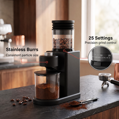 NeadGrint Electric Conical Burr Coffee Grinder for Espresso