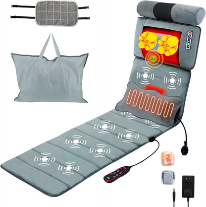 MajixLiva Full Body Massage Mat with Heat and Neck Kneading