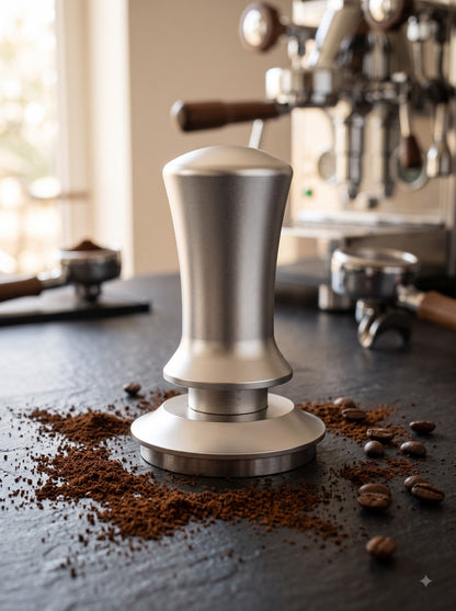 MerseHaus 53mm Calibrated Espresso Tamper with Ripple Base