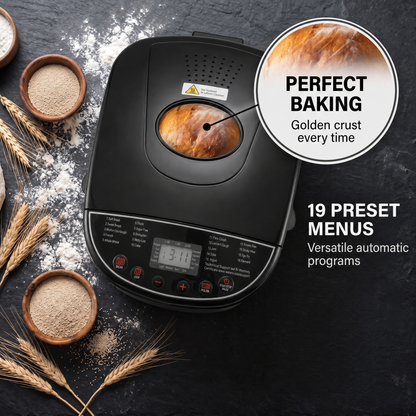 ClenVoca Automatic Bread Maker 2LB with Ceramic Pot