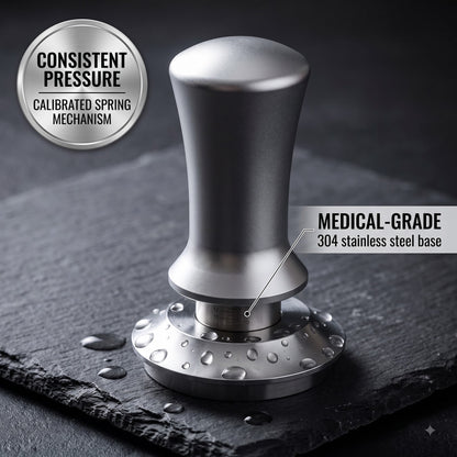 MerseHaus 53mm Calibrated Espresso Tamper with Ripple Base