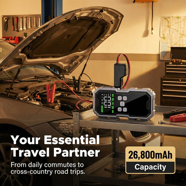 Jumpenic 7000A Portable Car Battery Jump Starter and Tire Inflator