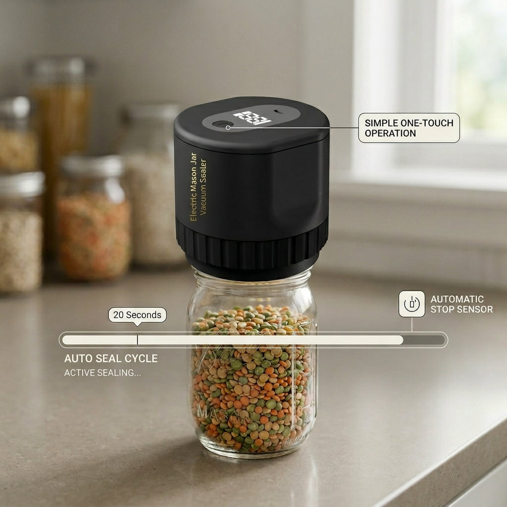 JaryLeki Electric Mason Jar Sealer for Food Preservation
