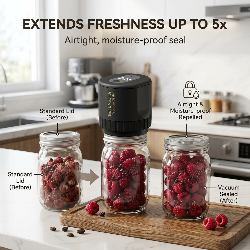 JaryLeki Electric Mason Jar Sealer for Food Preservation