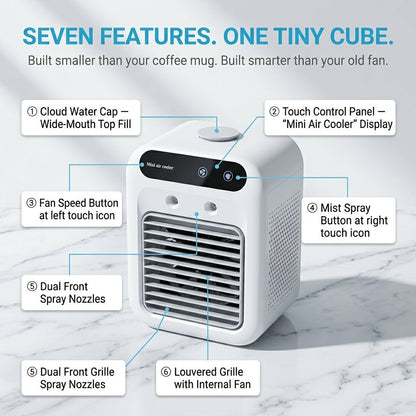 RimiLoxa Portable AC Hose-Free Cooling & Humidifier