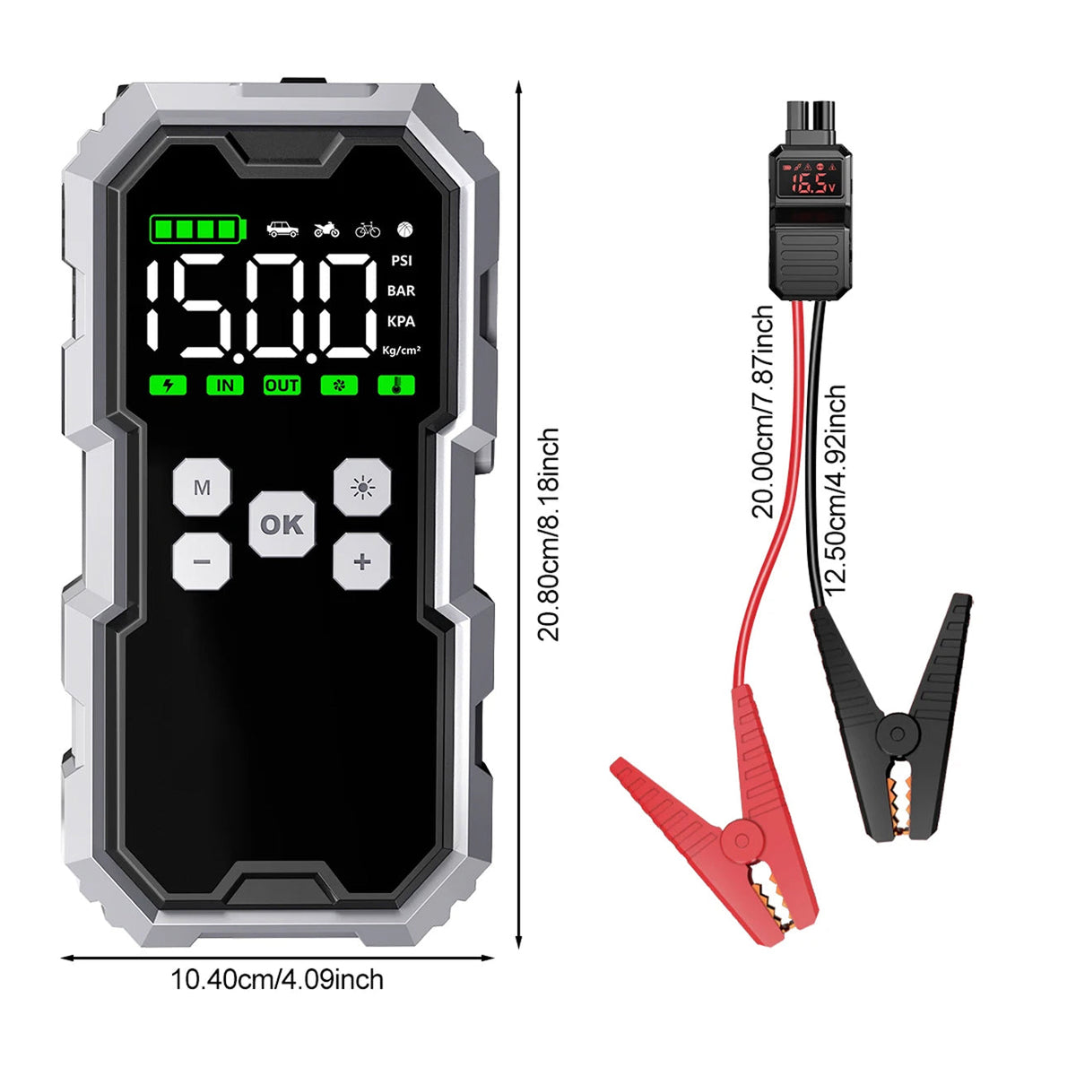 Jumpenic 7000A Portable Car Battery Jump Starter and Tire Inflator