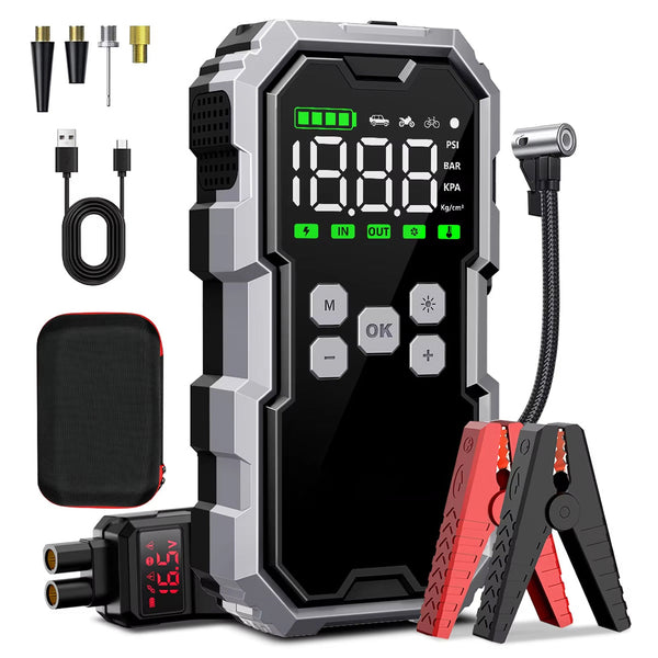 Jumpenic 7000A Portable Car Battery Jump Starter and Tire Inflator