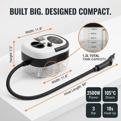 Steam Cleaner 2500W High Temp & Pressure SteamPuci