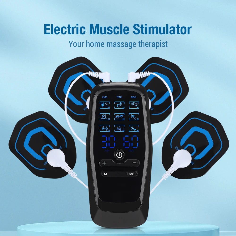 AcoReliv TENS Unit & EMS Muscle Stimulator, 3-in-1 Electric Massager, Dual Channel