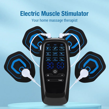 AcoReliv TENS Unit & EMS Muscle Stimulator, 3-in-1 Electric Massager, Dual Channel