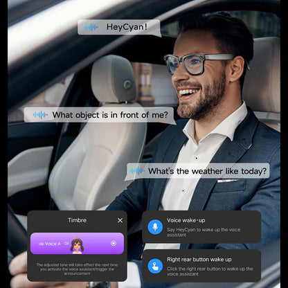 AuraLens AI Glasses - 4K Camera & Real-Time Translation