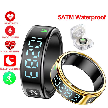 AuraTeco Smart Ring - 24/7 Health Monitoring & Gesture Control