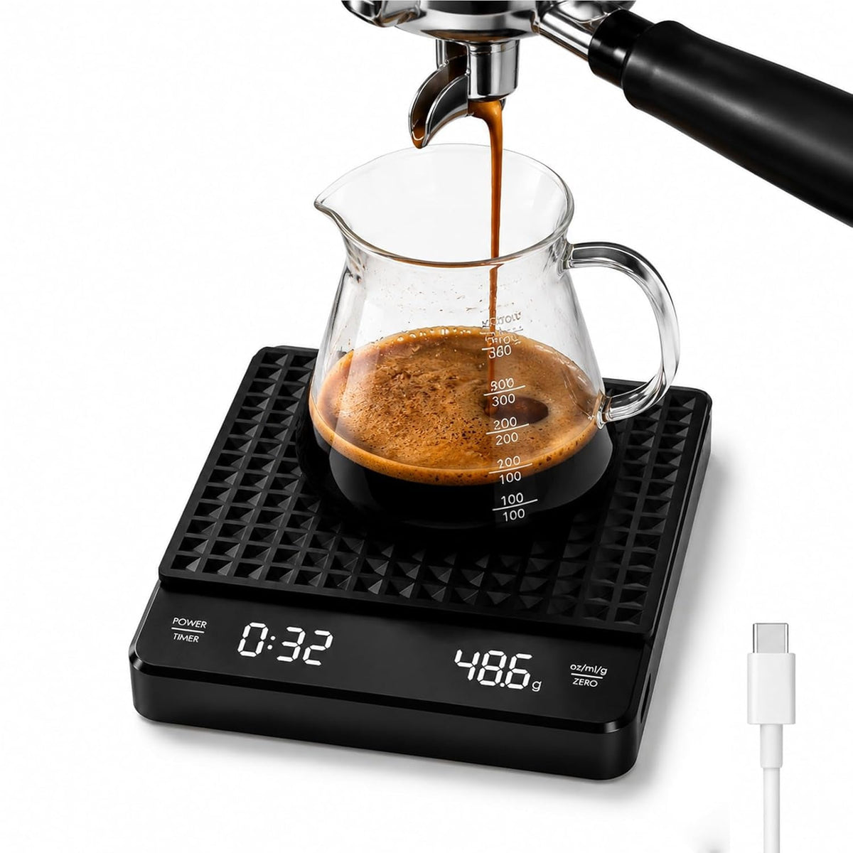 BevosFam Precision Coffee Scale with Timer