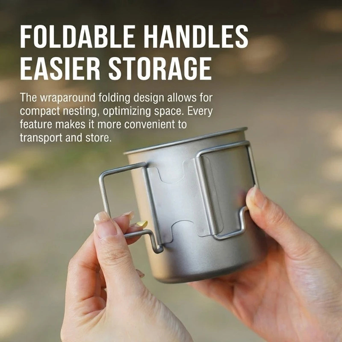 CaborWel Titanium Pour Over Kettle for Camping & Backpacking