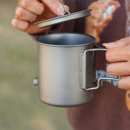 CaborWel Titanium Pour Over Kettle for Camping & Backpacking