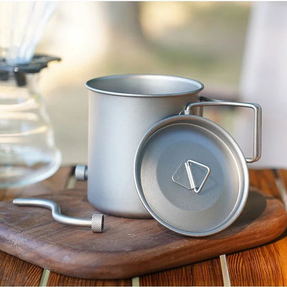 CaborWel Titanium Pour Over Kettle for Camping & Backpacking