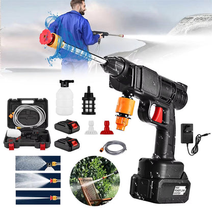 CinoAqua Portable Cordless Pressure Washer - 300W Car Water Gun