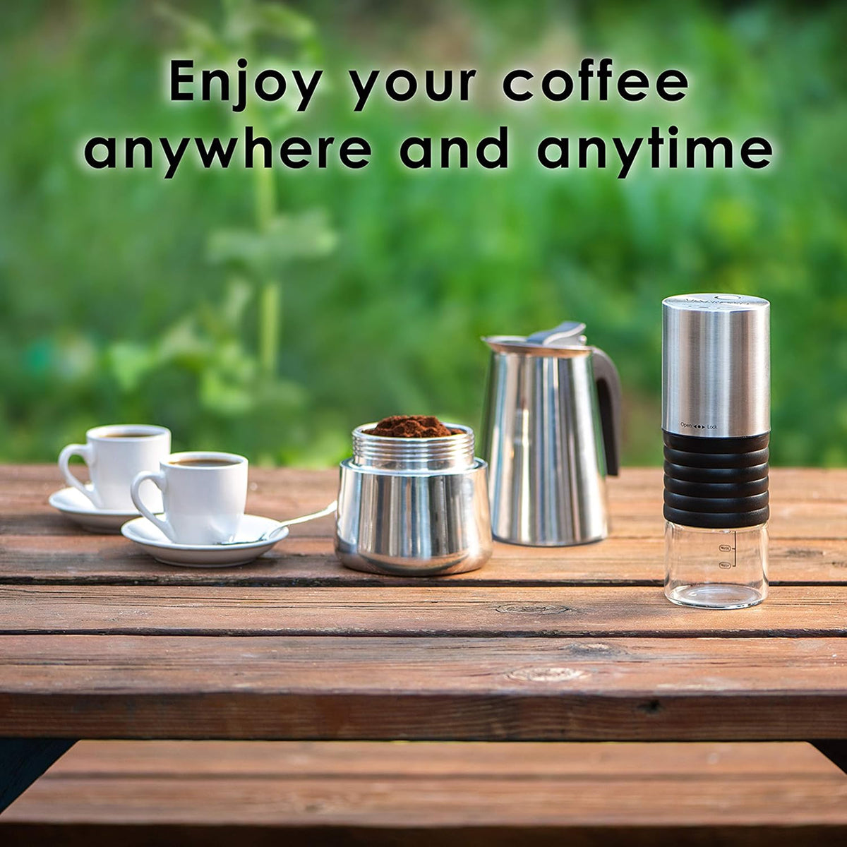 TinnoPour Stainless Steel Stove Top Espresso Maker