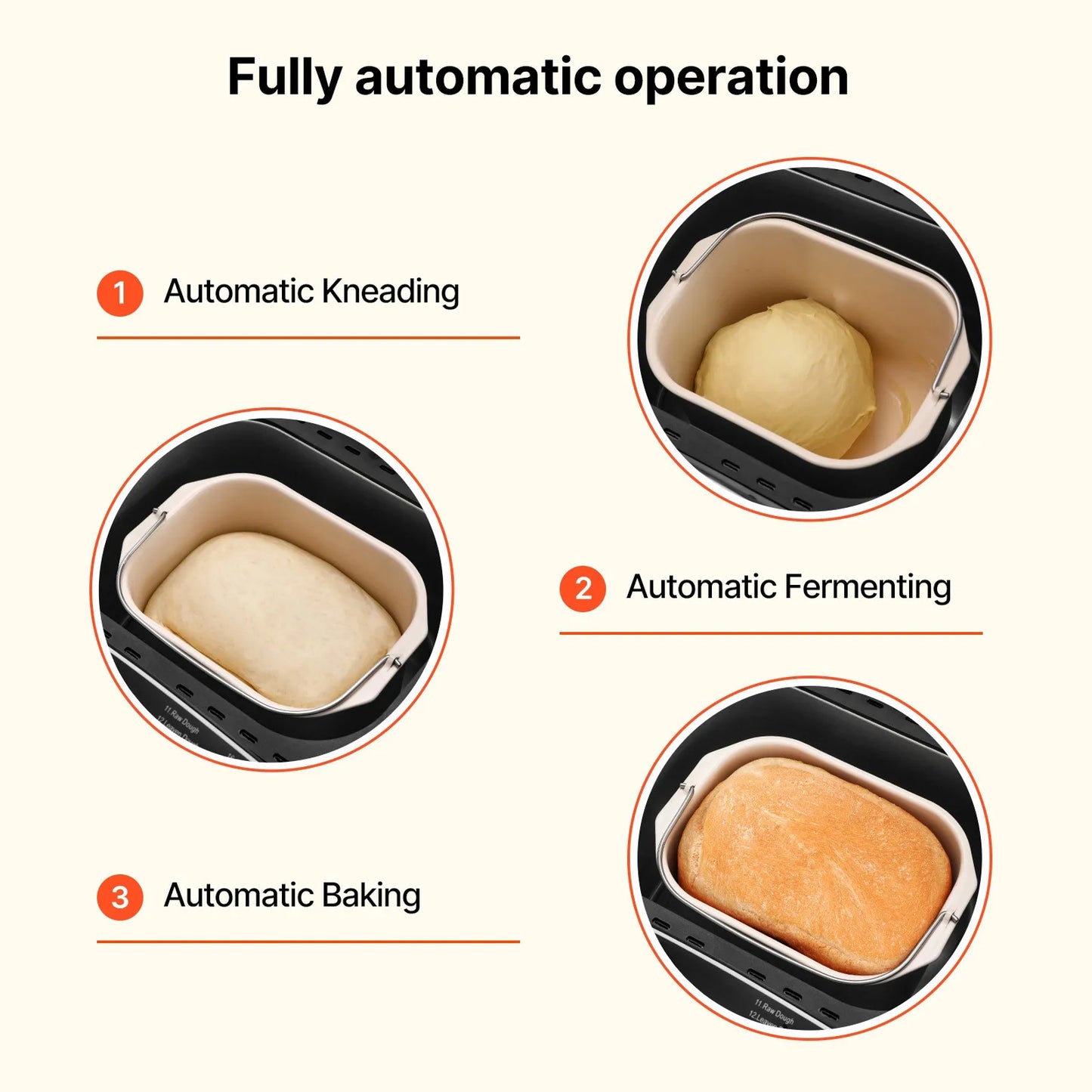 ClenVoca Automatic Bread Maker 2LB with Ceramic Pot