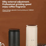 CoffGris Portable Electric Coffee Grinder with Ceramic Burr
