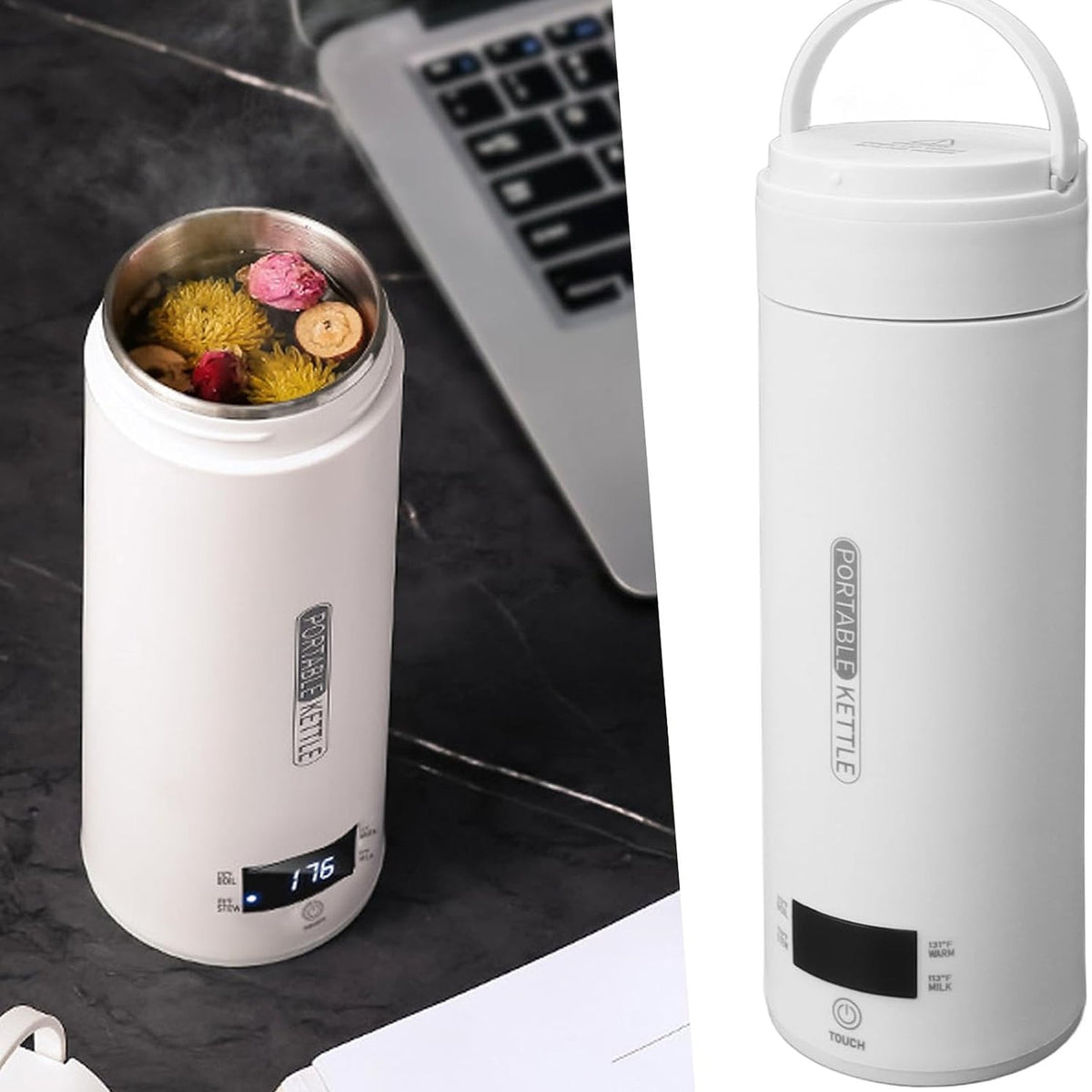 CoffisTea Portable Electric Kettle & Thermal Mug