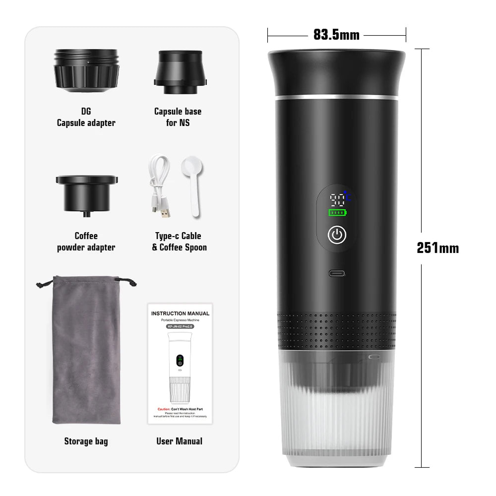 CofiMika Portable Espresso Machine with Heating Element