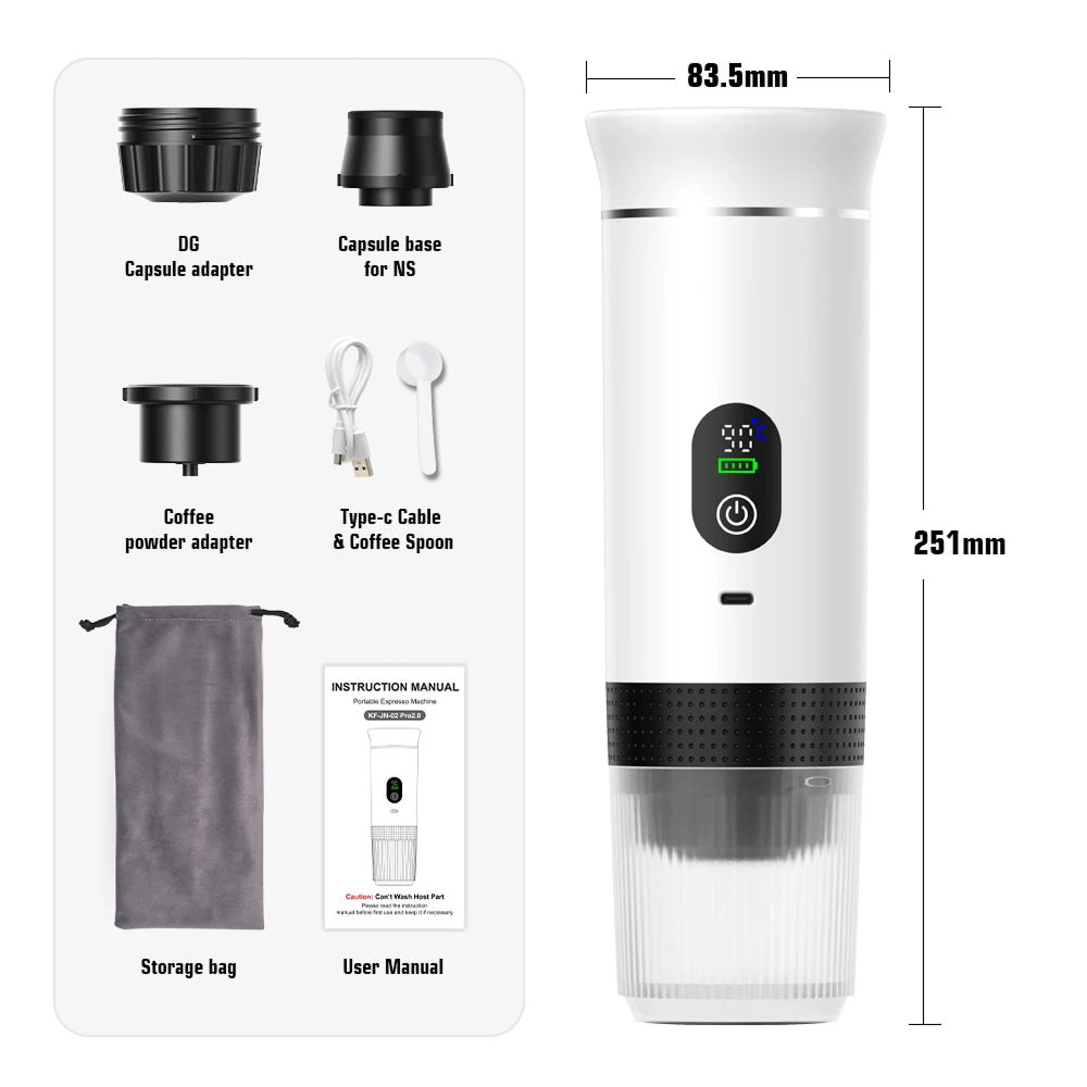 CofiMika Portable Espresso Machine with Heating Element