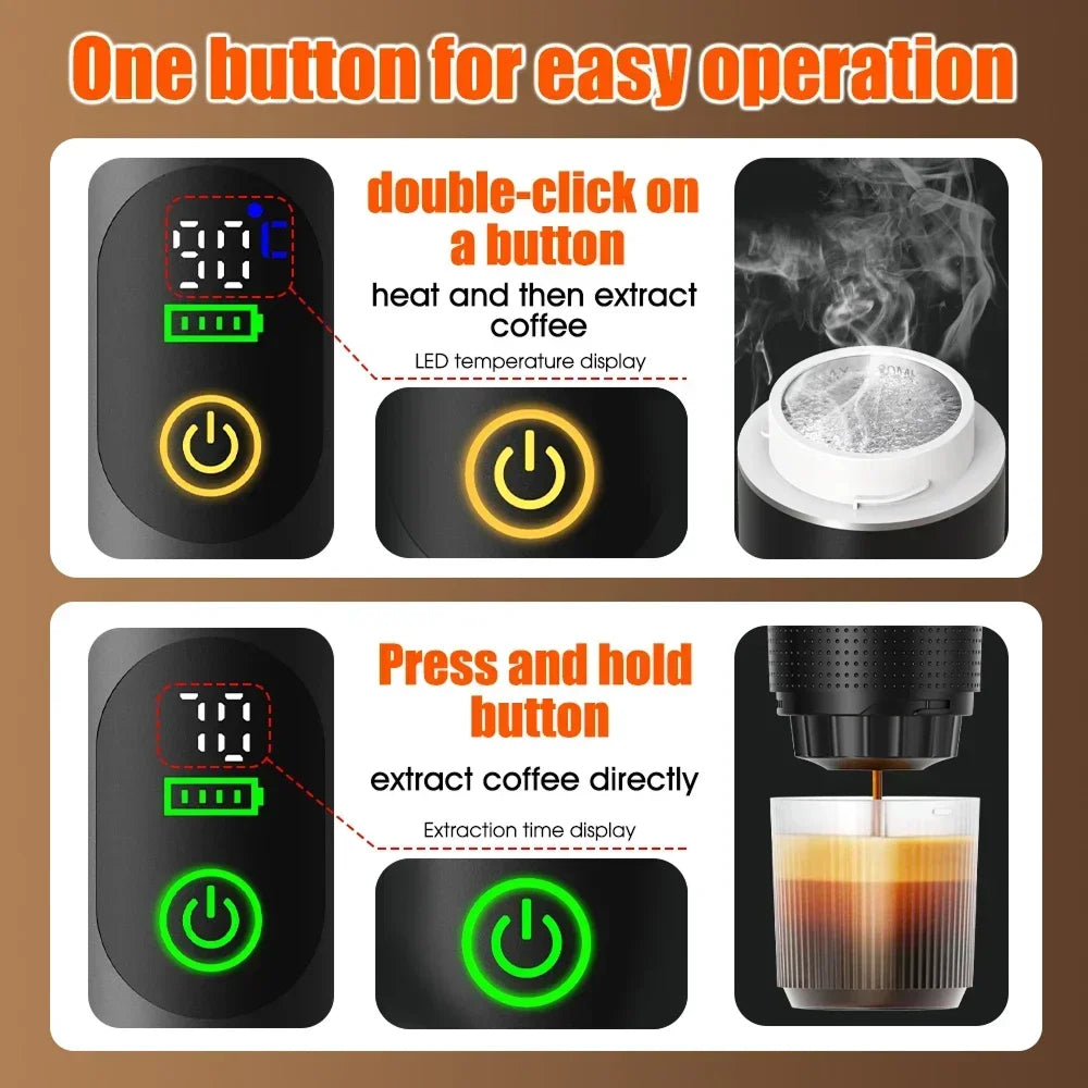 CofiMika Portable Espresso Machine with Heating Element