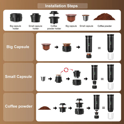 CofiMika Portable Espresso Machine with Heating Element