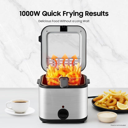 CookFris 2.5L Electric Deep Fryer 1000W Stainless Steel
