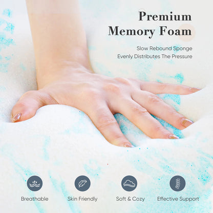 Queen Mattress Topper 3 Inch Gel Memory Foam Cooling Mattress Pad CrofGant