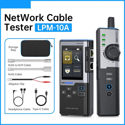 CronzTalin Gigabit Network Cable Diagnostic Tool with PoE Detection