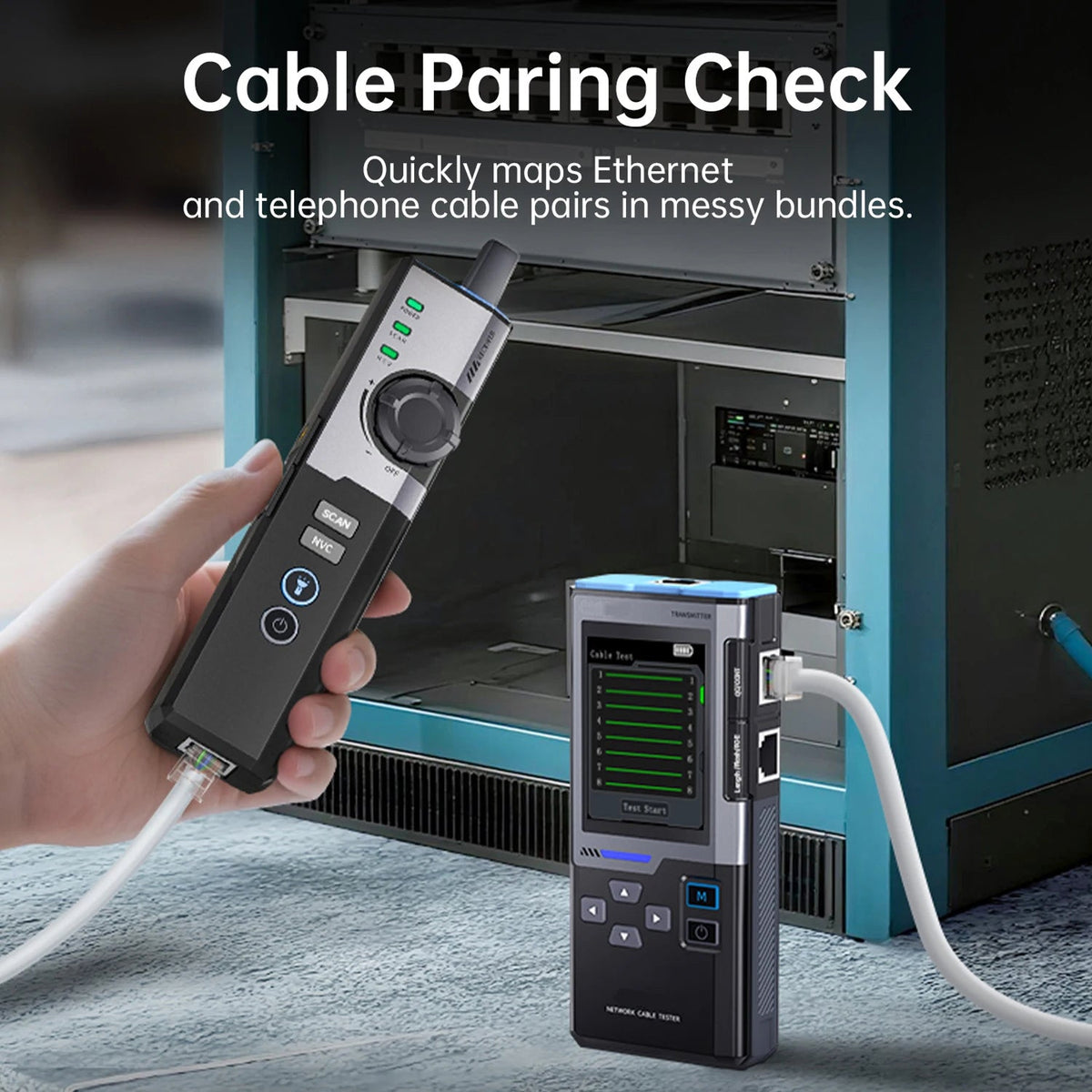 CronzTalin Gigabit Network Cable Diagnostic Tool with PoE Detection