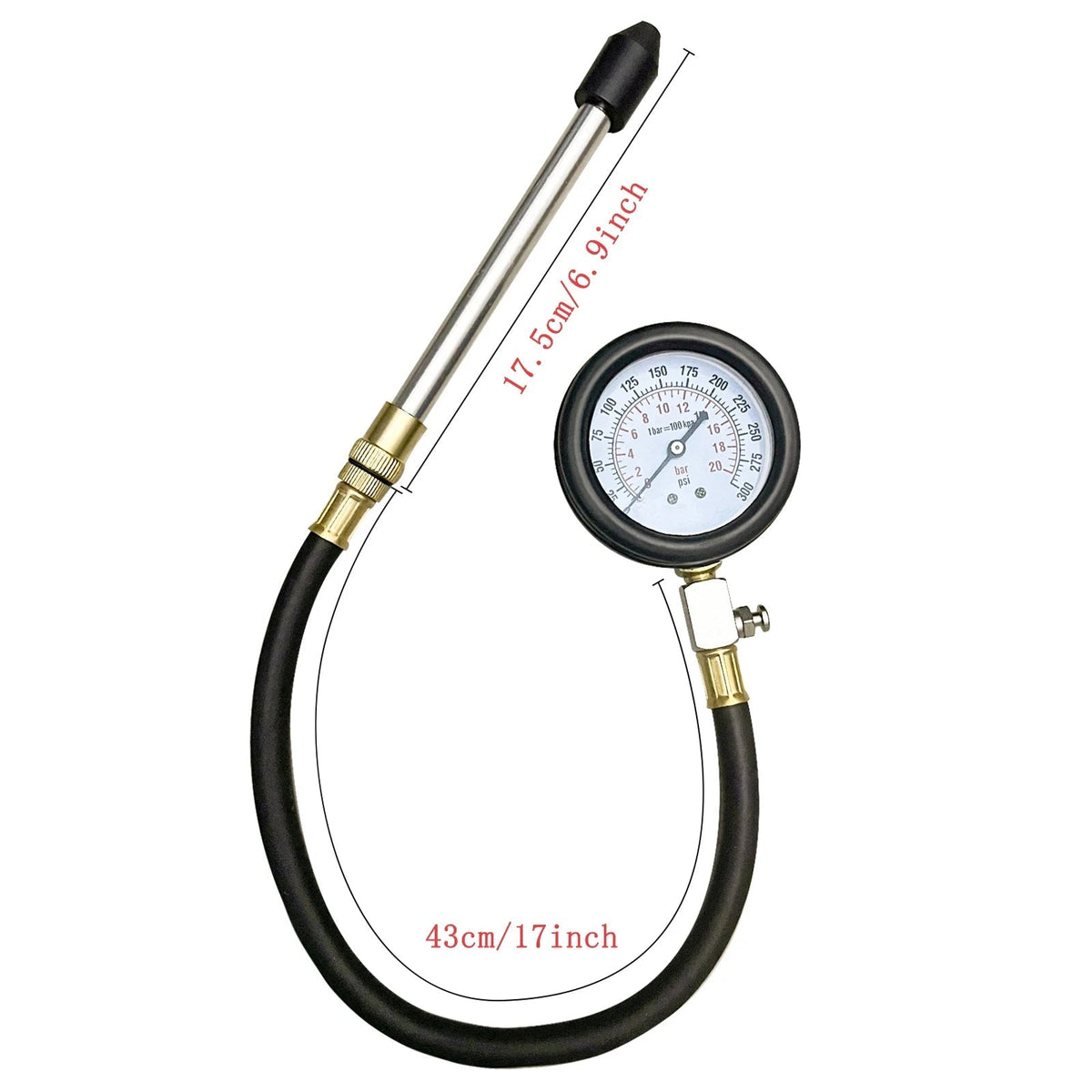 DelNopsi 2-in-1 Fuel Pressure and Compression Tester Kit