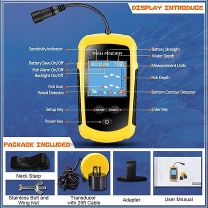 DepthTrek Portable Fish Finder with Wireless Sonar for Ice and Lake Fishing