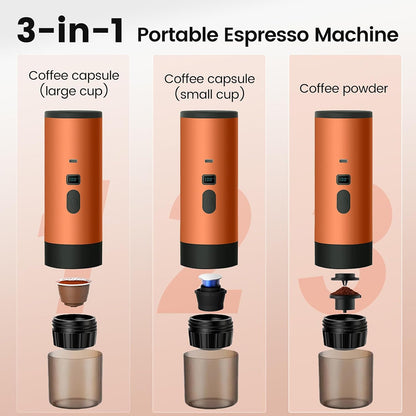 DreMilvo Wireless 15Bar Portable Coffee Machine