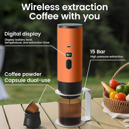 DreMilvo Wireless 15Bar Portable Coffee Machine