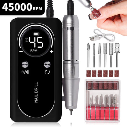DrilixDox 45,000 RPM Professional Cordless Nail Drill Kit
