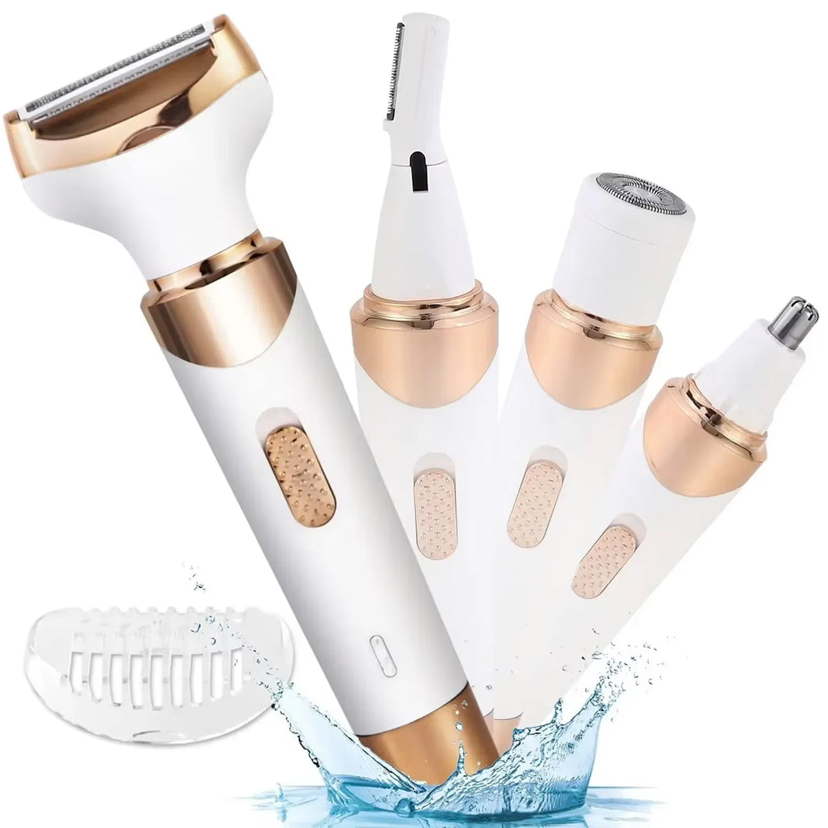 ElixMise 4-in-1 Hypoallergenic Bikini Trimmer and Grooming Set