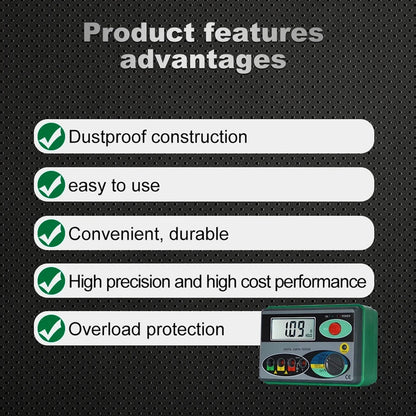 EthixLovi Earth Ground Resistance Tester - 2000 Ohm Range