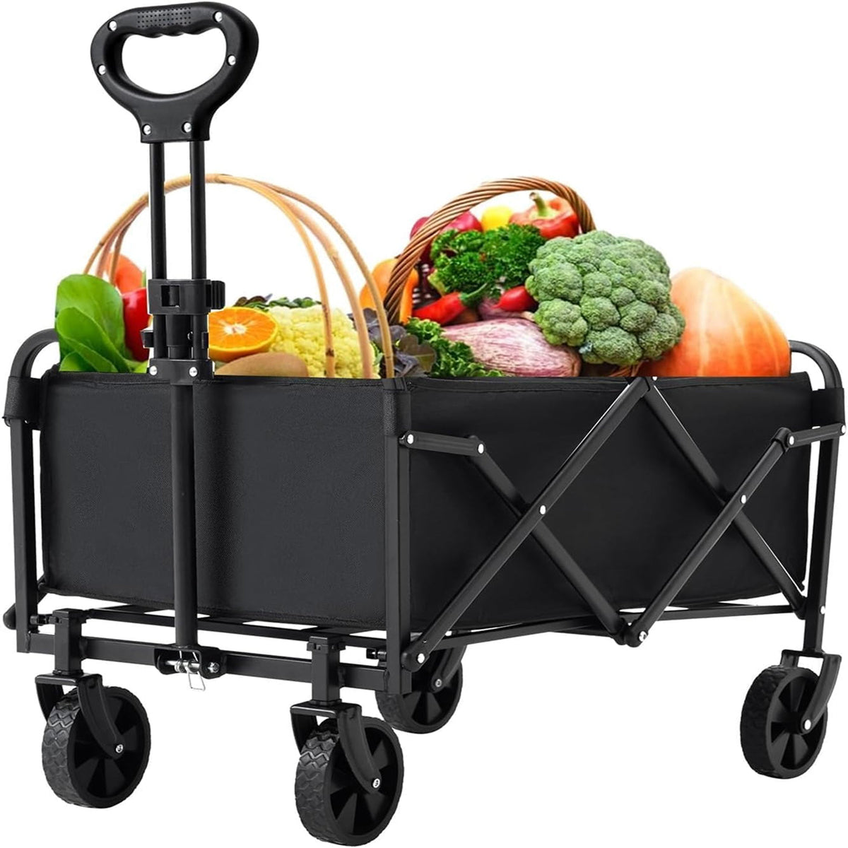 FaxinLika Heavy Duty Foldable Wagon for Beach and Garden