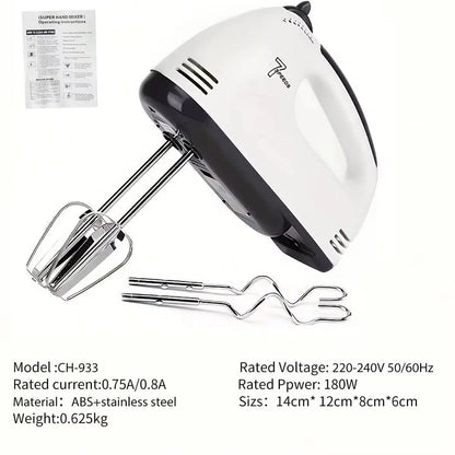 FilkMoss 7-Speed Electric Handheld Egg Beater & Mixer