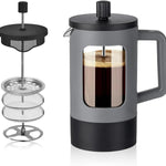 Fillodant French Coffee Press | 4-Level Filtration Glass Maker
