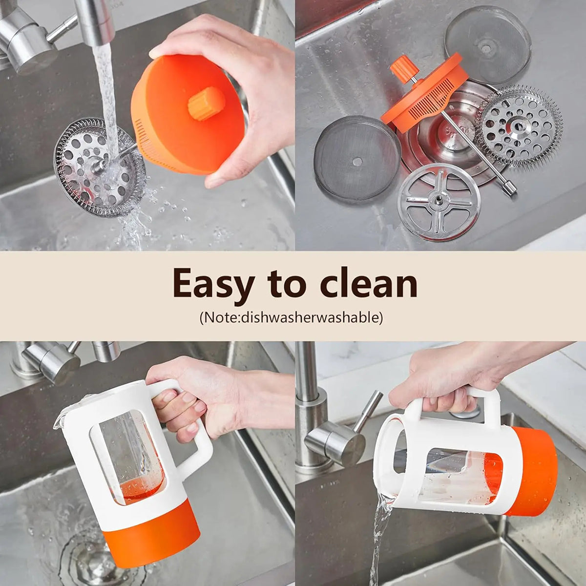 Fillodant French Coffee Press | 4-Level Filtration Glass Maker