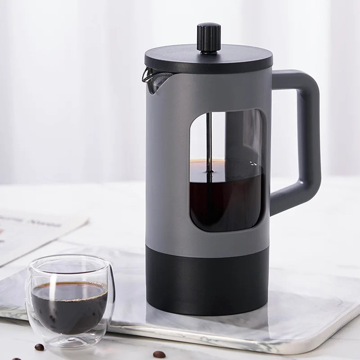 Fillodant French Coffee Press | 4-Level Filtration Glass Maker