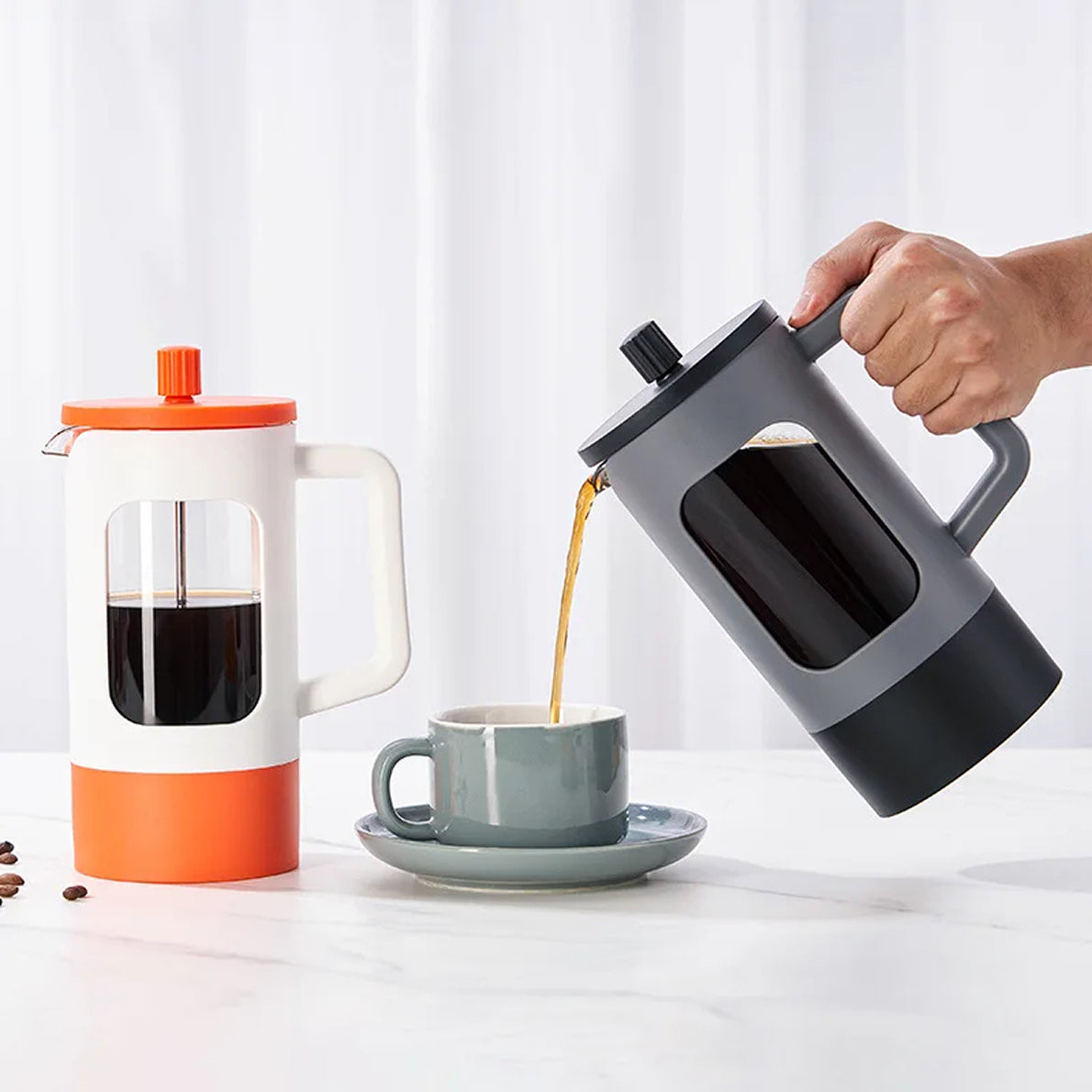 Fillodant French Coffee Press | 4-Level Filtration Glass Maker