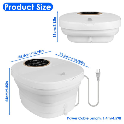 Foldable Foot Spa Massager with Heat Electric Pedicure Foot Bath Tub FotixBath