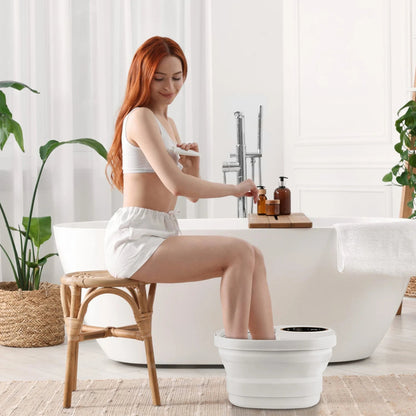 Foldable Foot Spa Massager with Heat Electric Pedicure Foot Bath Tub FotixBath