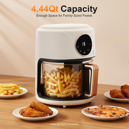 Non-Toxic Glass Air Fryer with PFAS-Free Borosilicate Pot