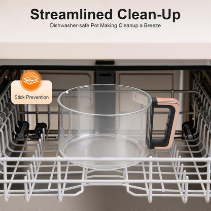 Non-Toxic Glass Air Fryer with PFAS-Free Borosilicate Pot